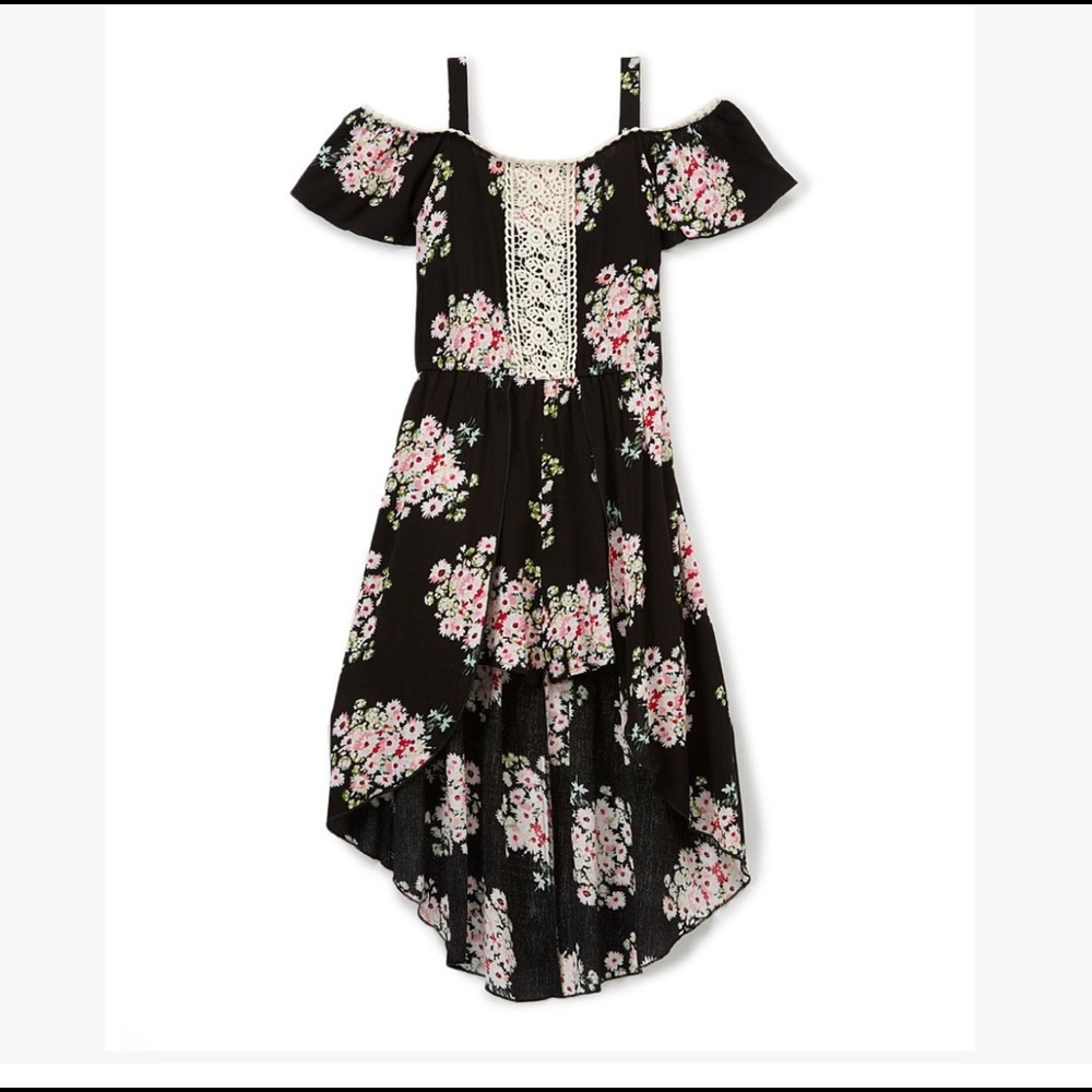 Floral High low romper size 14